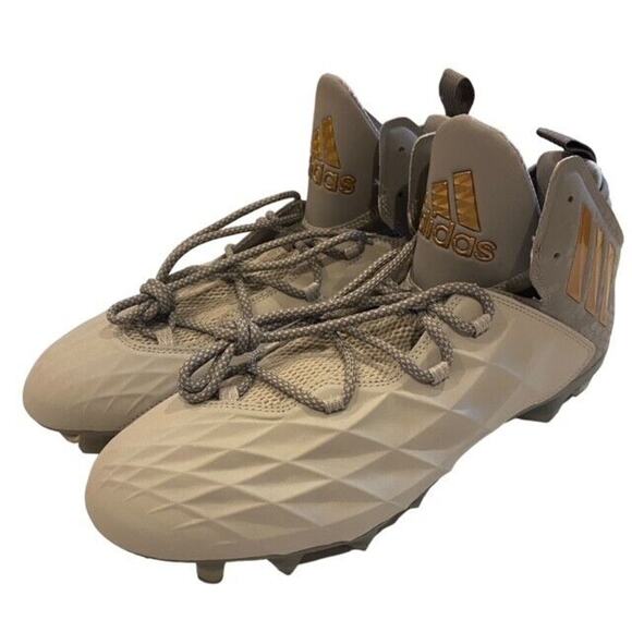 Adidas Freak Lax Mid Football Cleats CG4257 Gray Gold Mens Size 12.5 - Picture 3 of 11